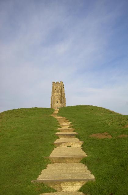 Path to St Michaels Tower, "The Tor" Glastonbury